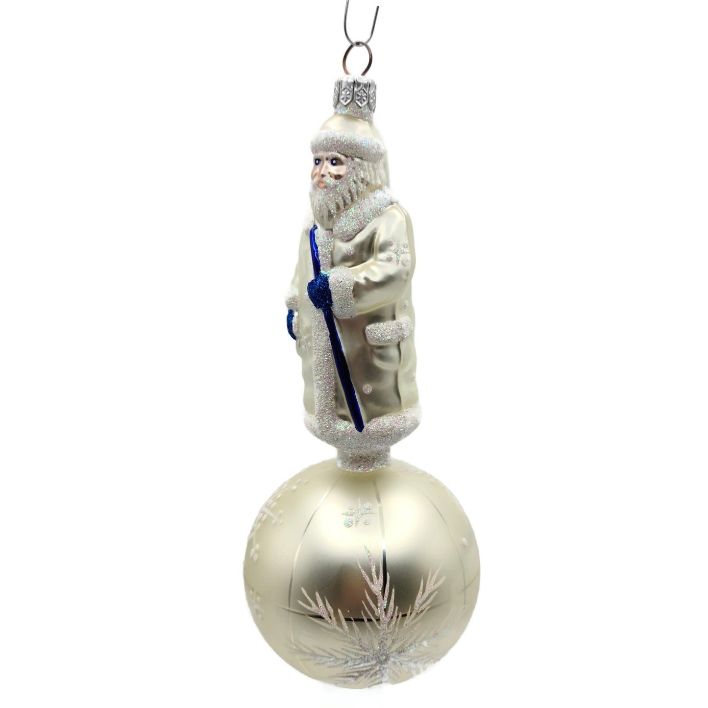 Patricia Breen Sojourning Santa Claus Pearl Traveling Christmas Tree Ornament