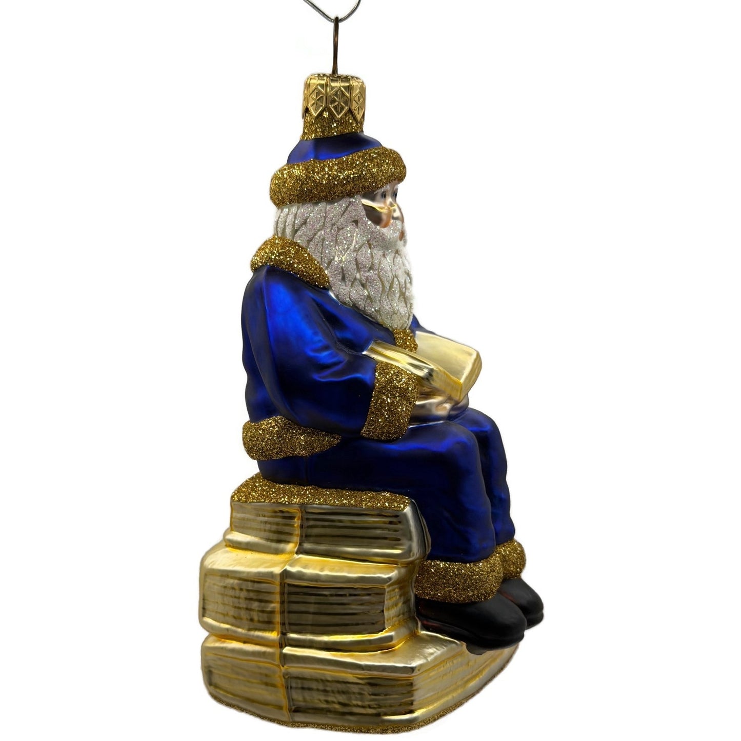 Patricia Breen Santa Reads Romeo Juliet William Shakespeare Christmas Ornament