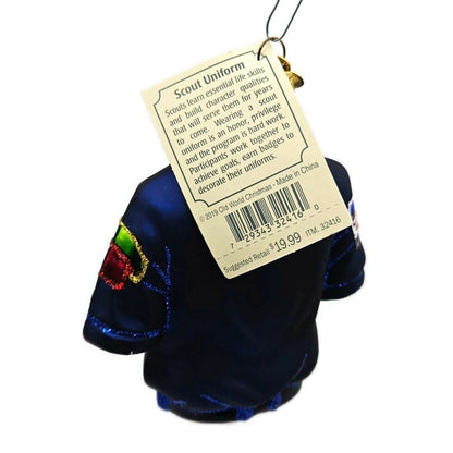 Old World Christmas Boy Scout Uniform Christmas Holiday Tree Ornament OWC 2019