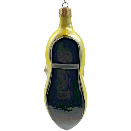 Christopher Radko Dapper Shoe Yellow Holiday Christmas Tree Ornament 91-003-0