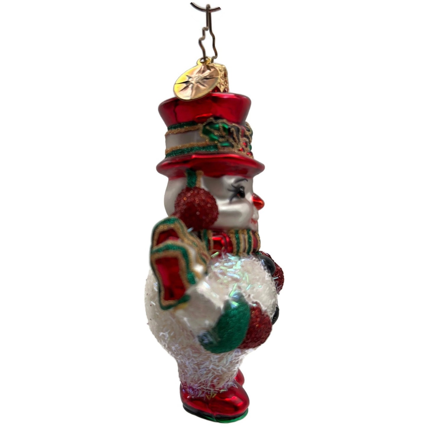 Christopher Radko Chappy O'Snow Little Gem Christmas Snowman Ornament 1014611