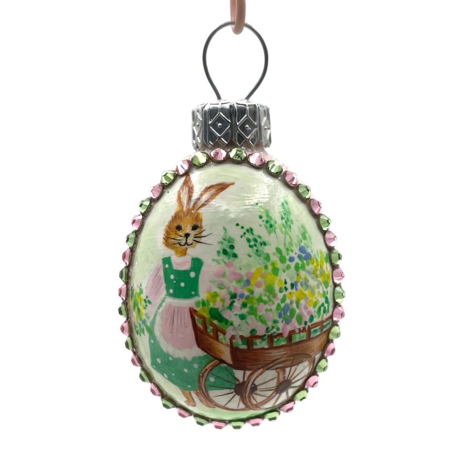 Patricia Breen Miniature Egg Abundance Bunny Flower Easter Christmas Ornament