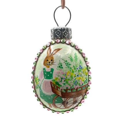 Patricia Breen Miniature Egg Abundance Bunny Flower Easter Christmas Ornament