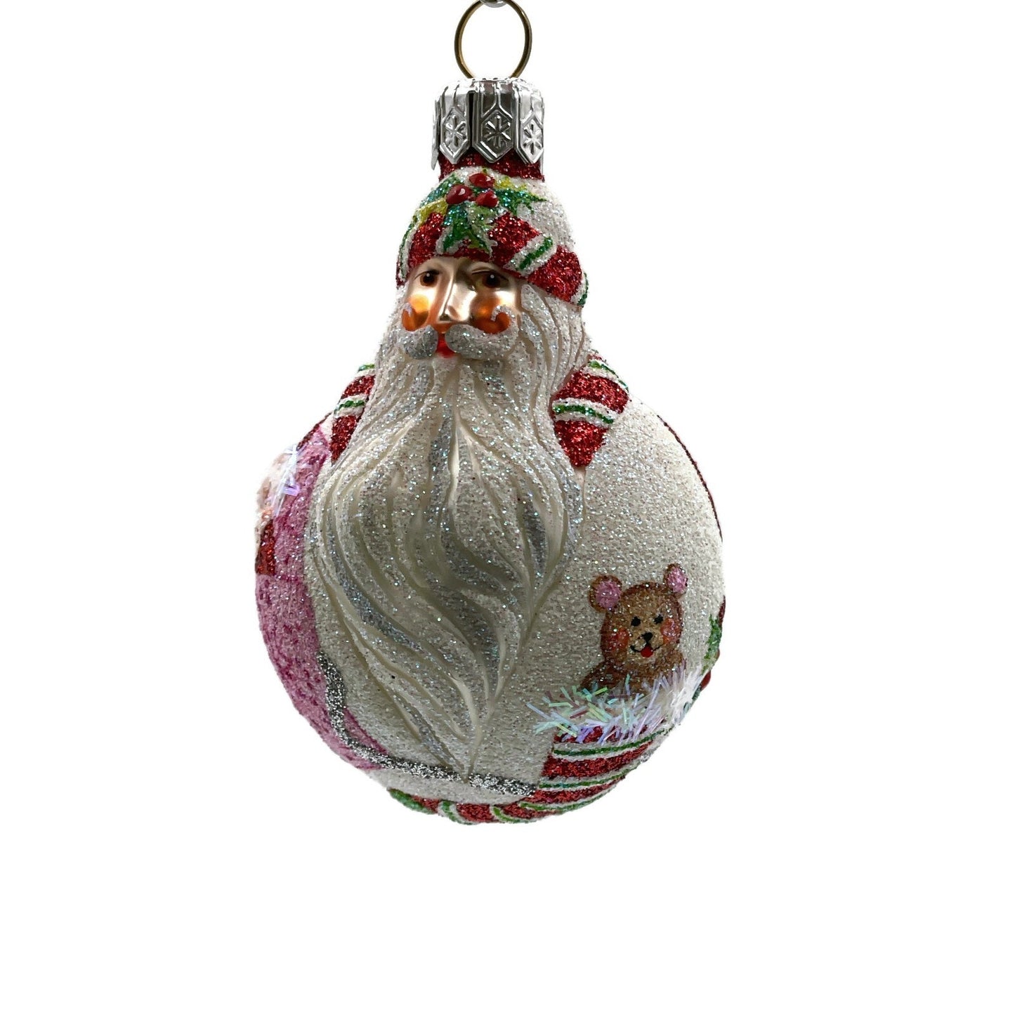 Patricia Breen Miniature Santa du Monde Presents Christmas Tree Ornament