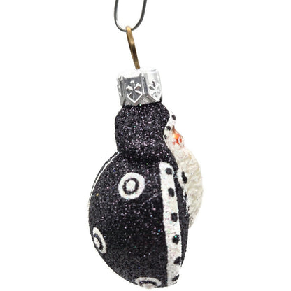 Patricia Breen Ladybug Noel Black Glittered Polka Dots Spring Christmas Ornament