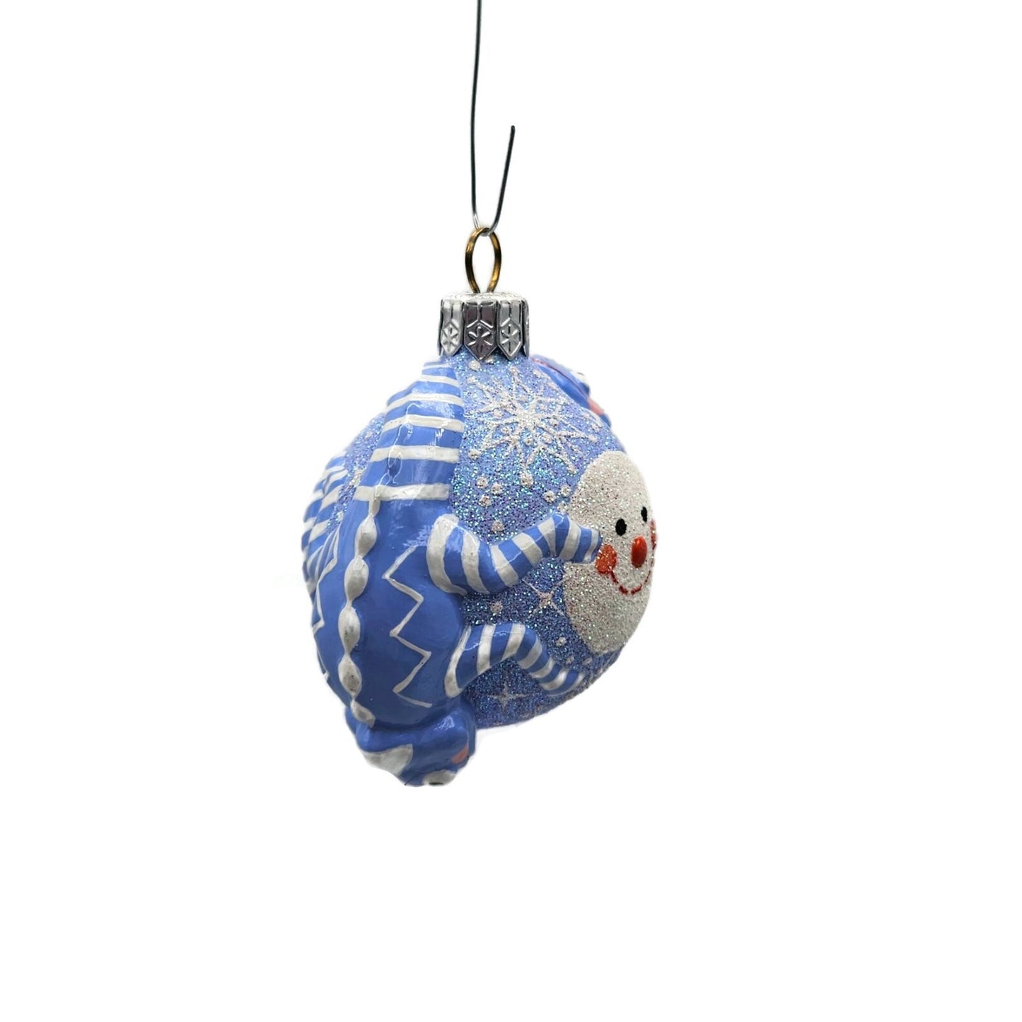 Ornament Patricia Breen Once Again for James Snowfaces Blue Chameleon Christmas