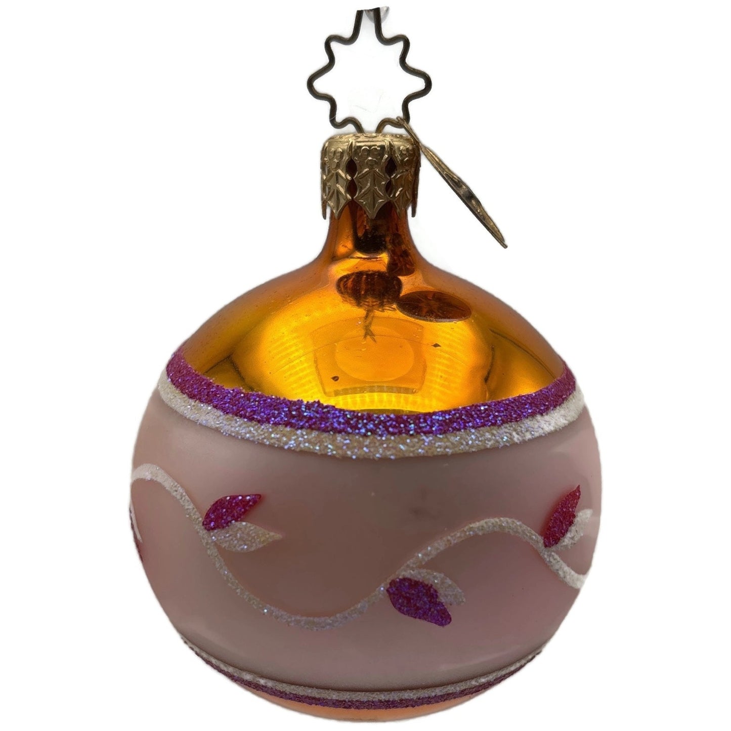 Christopher Radko Fantasia Kensington Glow Ball Reflector Christmas Ornament