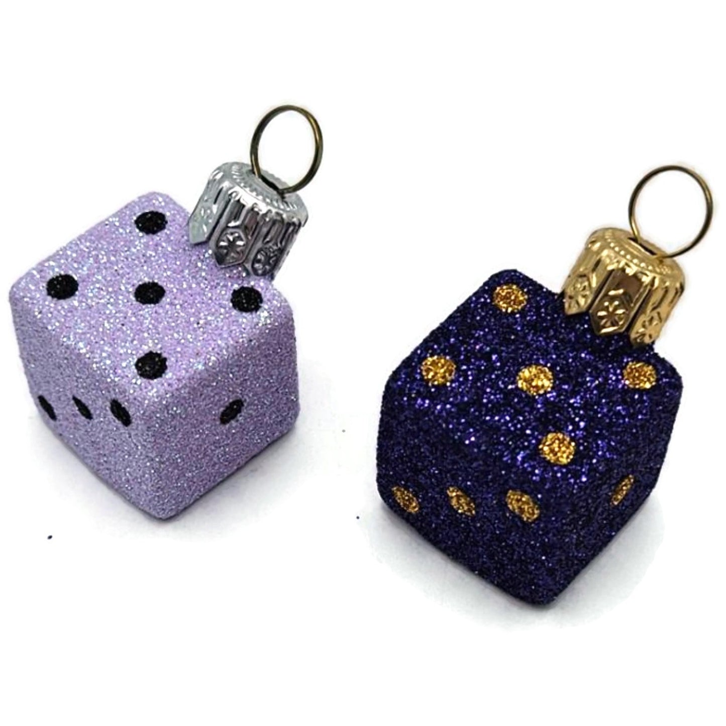Patricia Breen Dice Pair Purple Lavender Christmas Complimentary Ornament CATZ