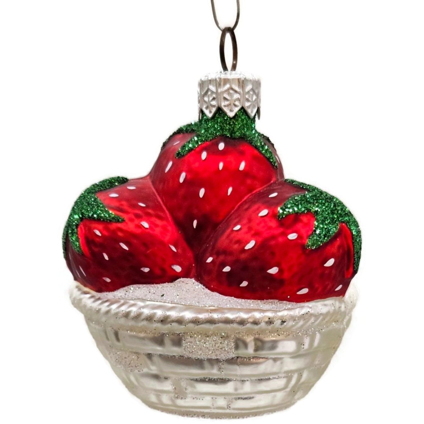 Patricia Breen Strawberry Basket Fruit Spring Dessert Christmas Tree Ornament
