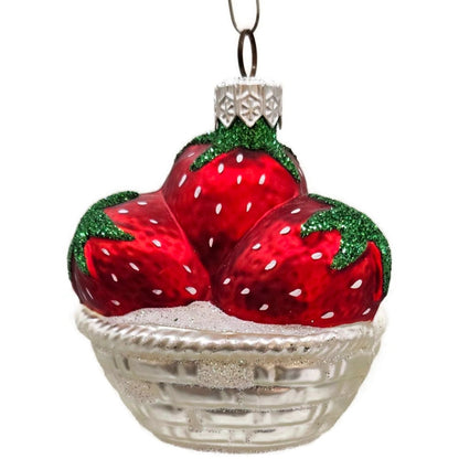 Patricia Breen Strawberry Basket Fruit Spring Dessert Christmas Tree Ornament