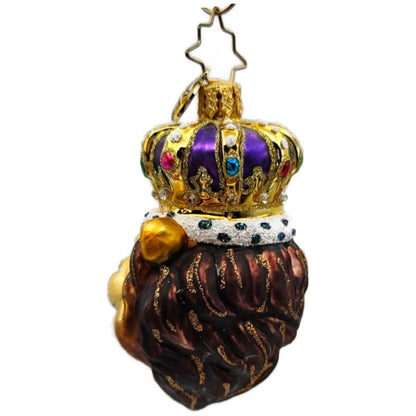 Christopher Radko Roaring Royalty Gem Lion King Christmas Tree Ornament 1020654