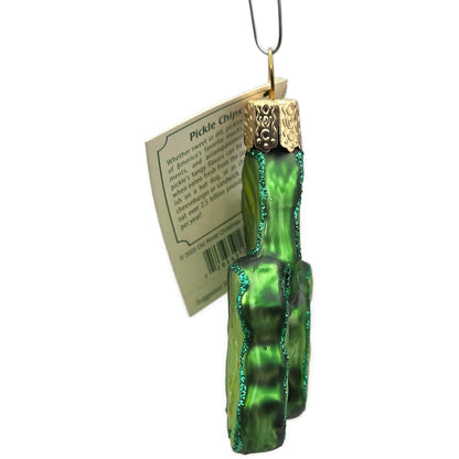 Pickle Chips Ornament: Old World Christmas Green Vegetable OWC