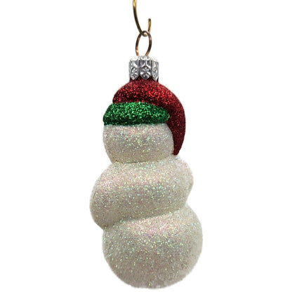Patricia Breen Loving Snowman Green Red Hearts White Christmas Tree Ornament