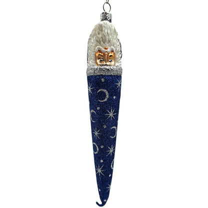 Patricia Breen Bowman Santa Claus Constellations Blue Stars Christmas Ornament