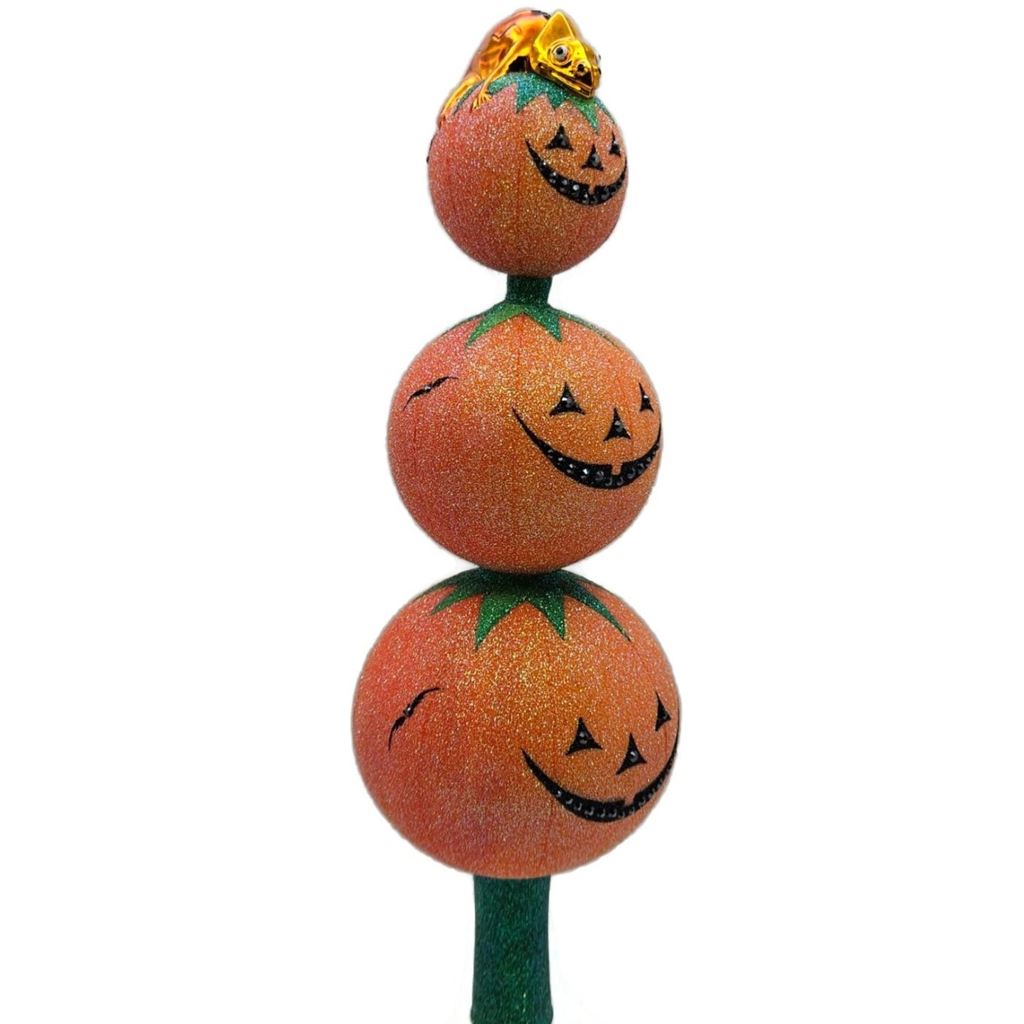 Patricia Breen Chameleon Finial Halloween Pumpkins Jack-O-Lantern Tree Topper