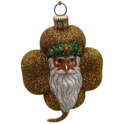 Patricia Breen Eire Santa Gold Shamrock St. Patrick's Christmas Tree Ornament