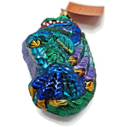 Asian Treasures Chimera Dragon Halloween Fantasy Christmas Tree Glass Ornament