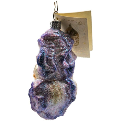 Patricia Breen Iris Madonna Lavender Pearl Floral Spring Christmas Tree Ornament
