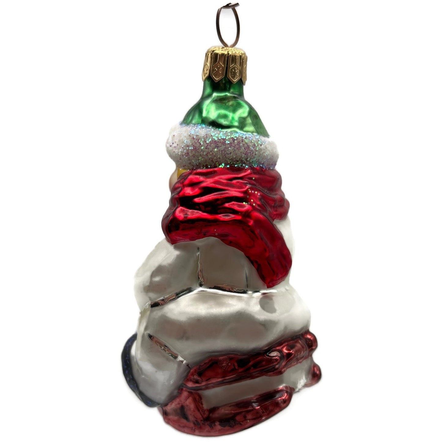 Christopher Radko Here I Go Child Sledding Christmas Tree Ornament 96-186-0