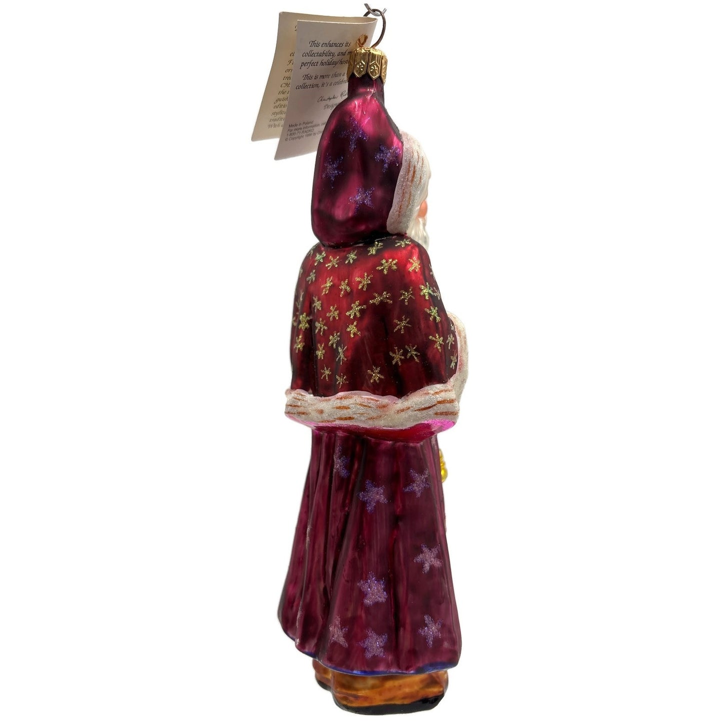 Christopher Radko Velvet Plum Nicholas Santa Claus Christmas Ornament 98-104-0