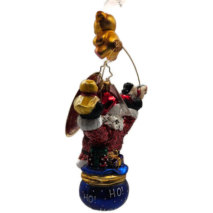 Christopher Radko Which Toy Will Santa Choose Bear Christmas Ornament 1020820