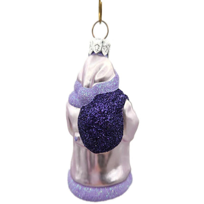Patricia Breen Miniature Santa And Teddy Lavender Christmas Tree Ornament CATZ