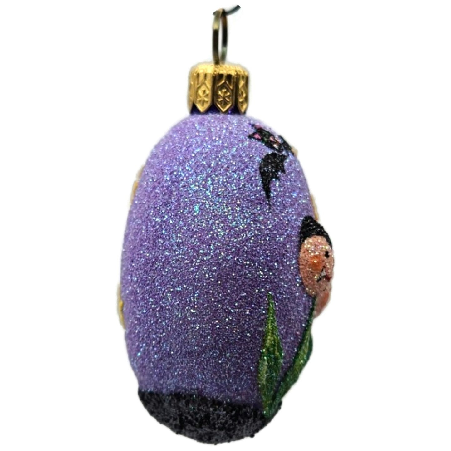Patricia Breen Dracula's Garden Purple Glass Halloween Christmas Ornament 2558