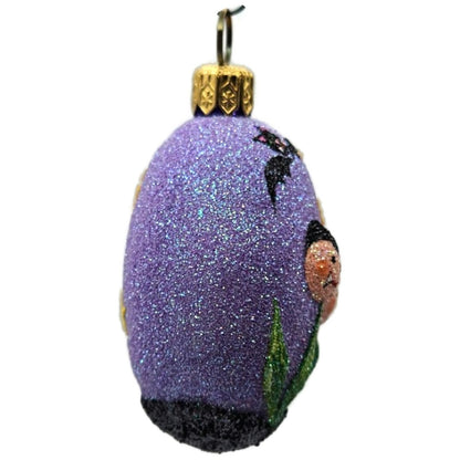 Patricia Breen Dracula's Garden Purple Glass Halloween Christmas Ornament 2558