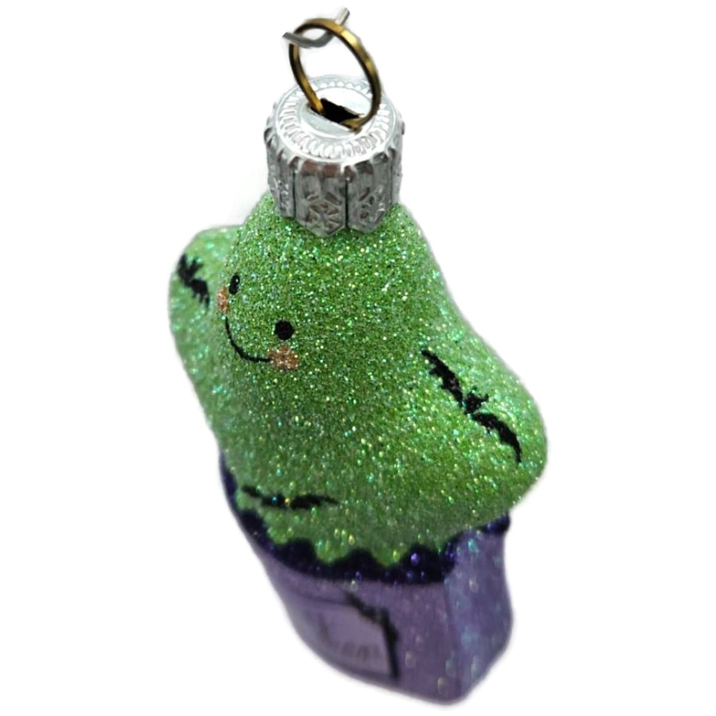 Patricia Breen Treat Seeker Violet Bag Green Ghost Lavender Halloween Ornament
