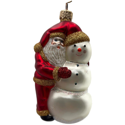 Patricia Breen Friends Snowman Santa Claus Snowflakes Christmas Tree Ornament