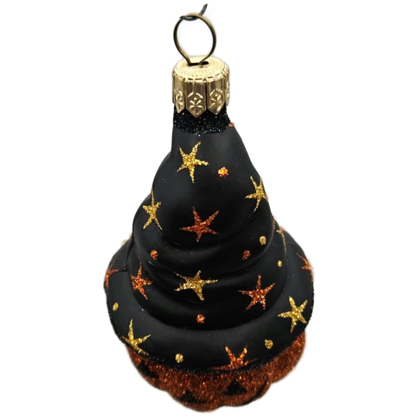 Patricia Breen Halloween Bewitched Pumpkin Orange Black Stars Christmas Ornament