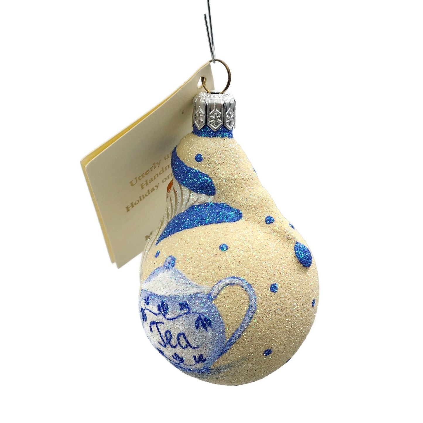 Patricia Breen Miniature Santa du Monde Tea Party Christmas Tree Ornament Boston