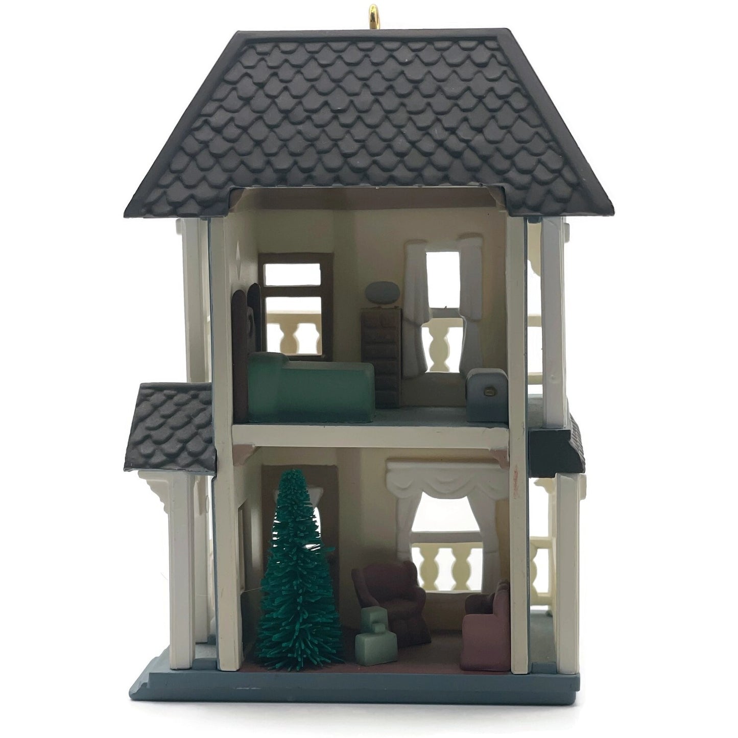 Hallmark Ornament Cozy Home 1993 Nostalgic Christmas Village Tree Keepsake Decor