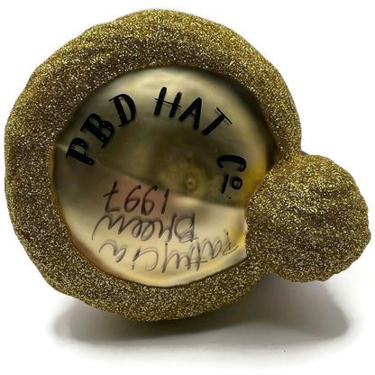 Patricia Breen Ornament Hats Off to Santa Bordeaux Christmas Tree Signed Decor