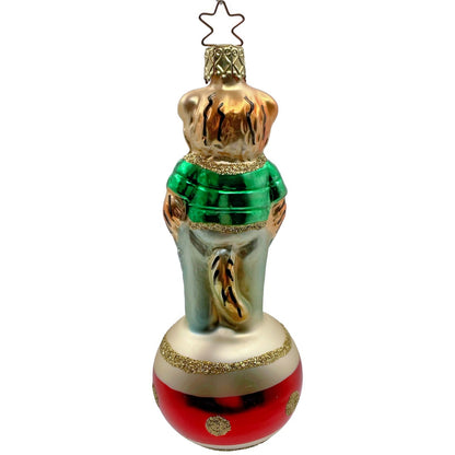 Tony Tiger With Green Shirt Inge Glass Ornament German Christmas Tree Decoration