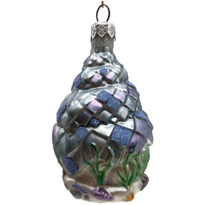 Patricia Breen Seashell Acorn House Blue Lavender Summer Christmas Tree Ornament
