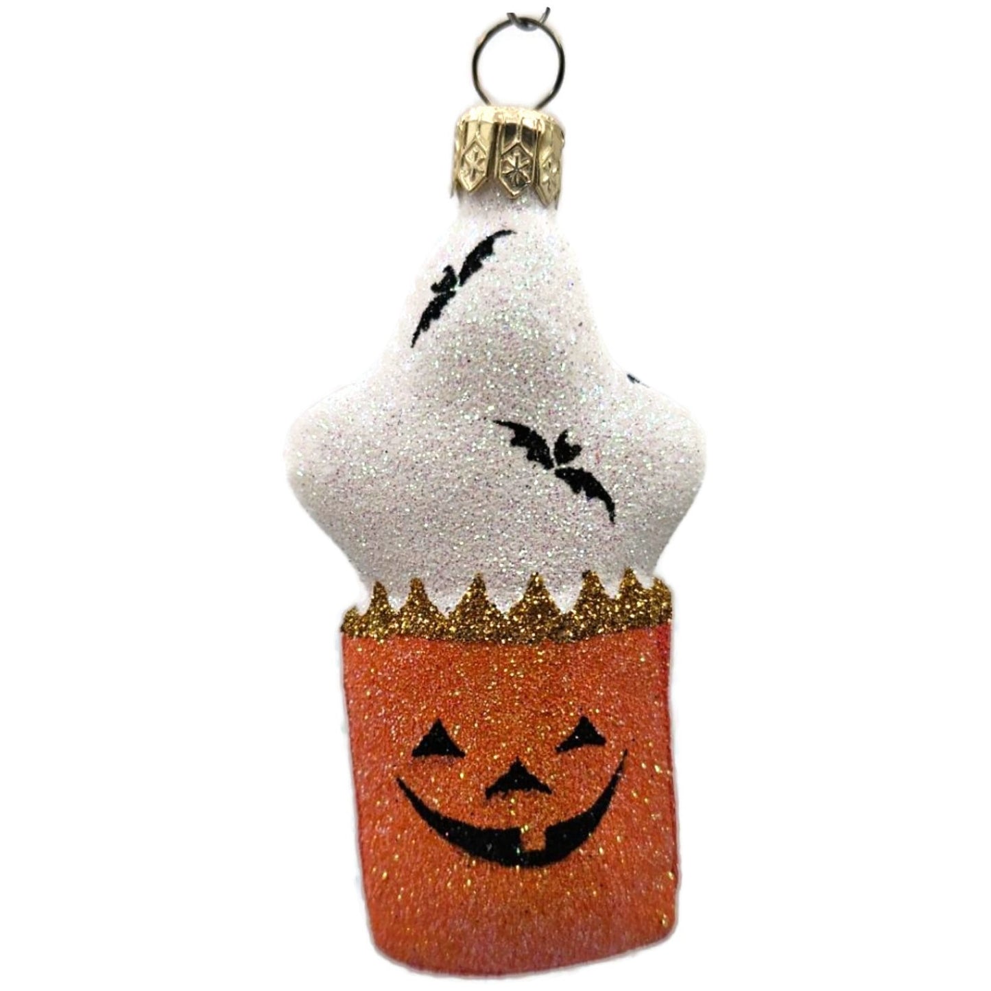 Patricia Breen Treat Seeker Orange Bag White Ghost Halloween Christmas Ornament