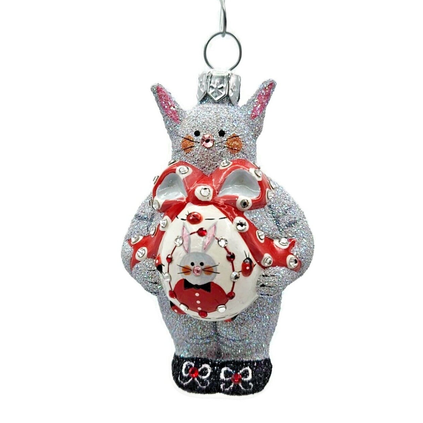 Patricia Breen Keepsake Egg Ladybug Bunny Easter Holiday Christmas Tree Ornament