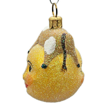 Patricia Breen Miniature The Cow Jumped Over The Moon Yellow Christmas Ornament