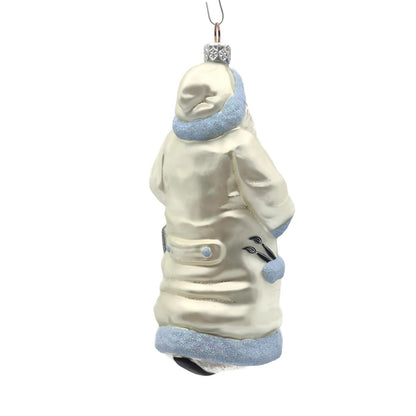 Patricia Breen Santa for Kevin Spring Pearl Blue Christmas Holiday Tree Ornament