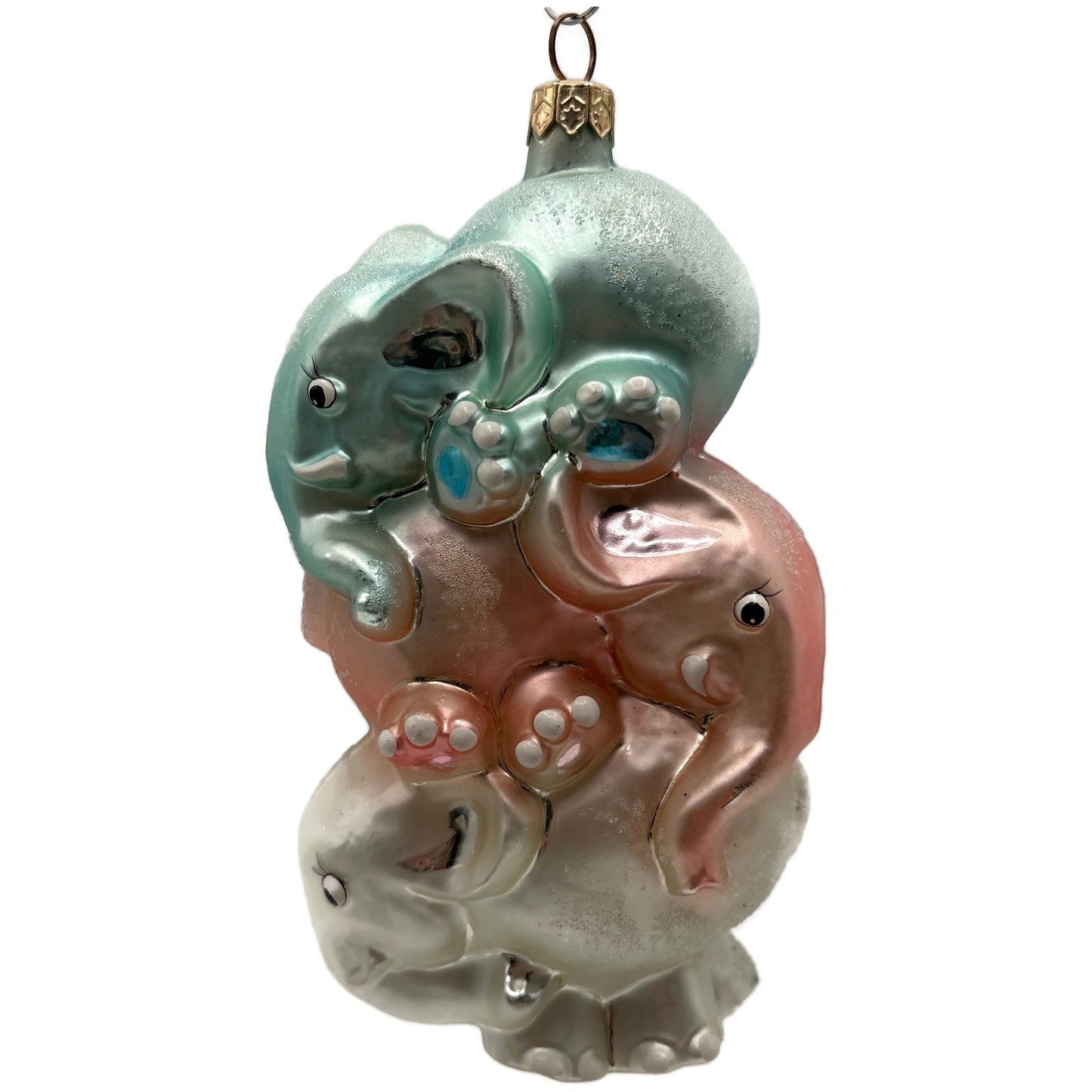 Christopher Radko Ton of Fun Elephants Stack Christmas Tree Ornament 98-180-0