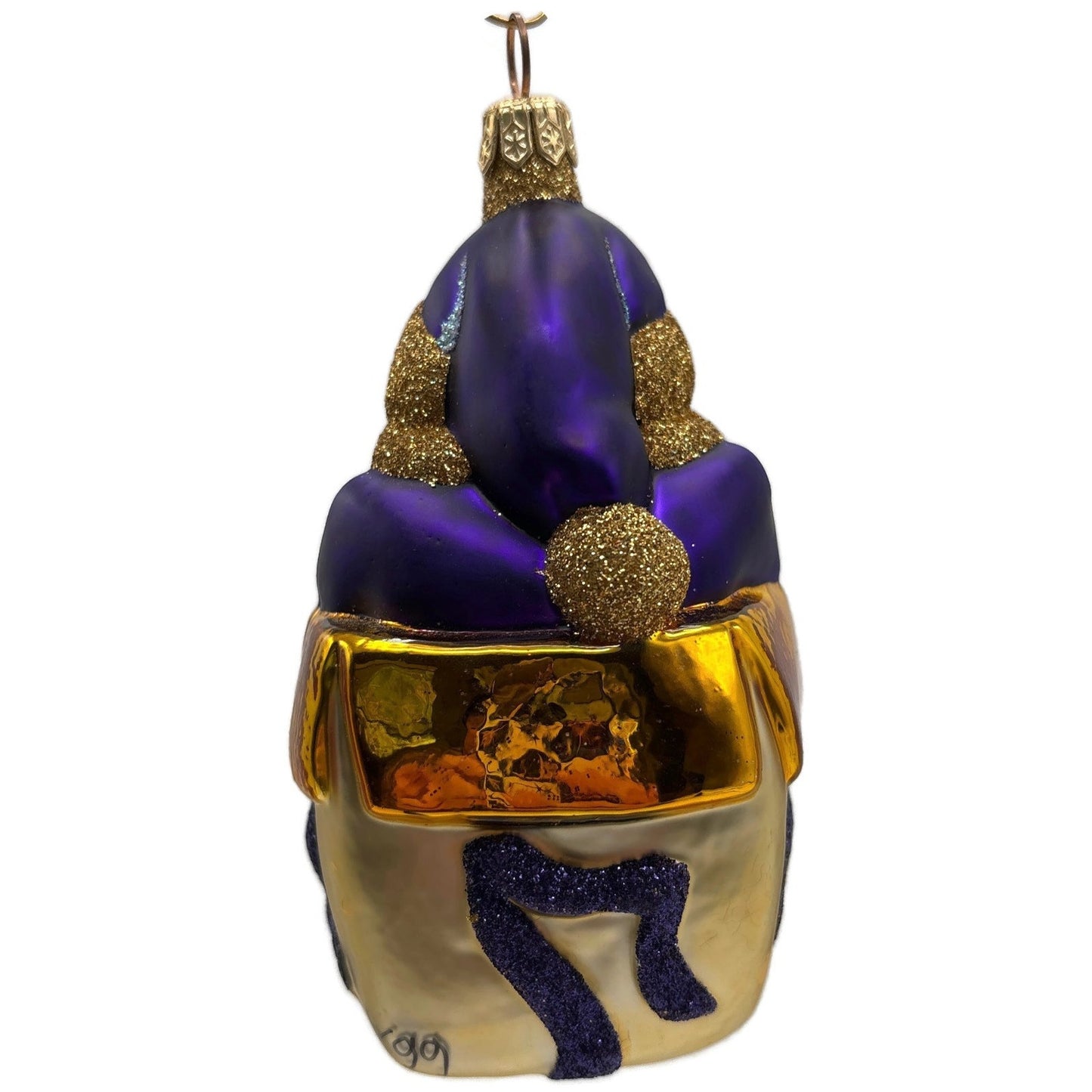 Patricia Breen Mmmonster Present Purple Gold Green Halloween Christmas Ornament