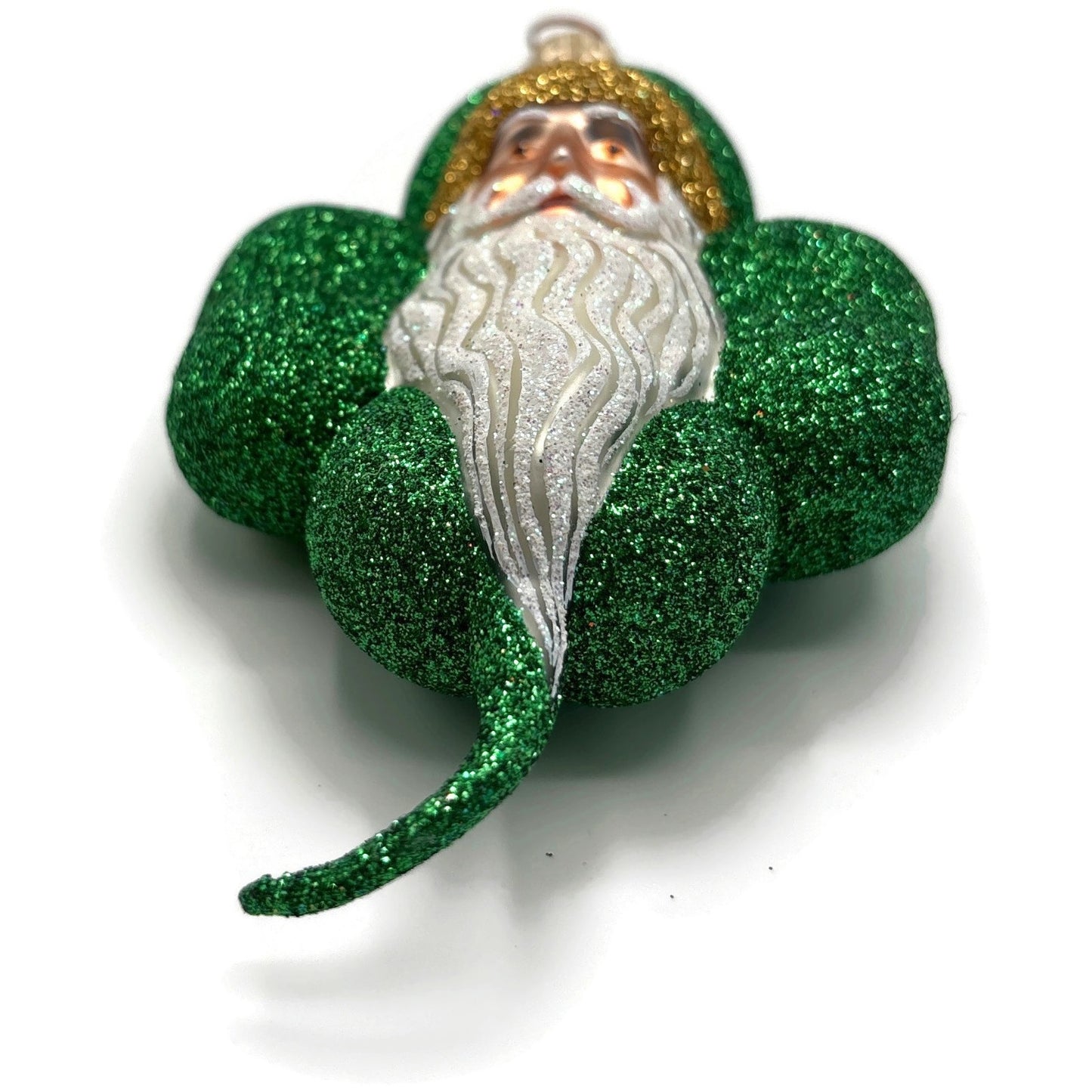 Patricia Breen Eire Santa Green Shamrock St. Patrick's Christmas Tree Ornament