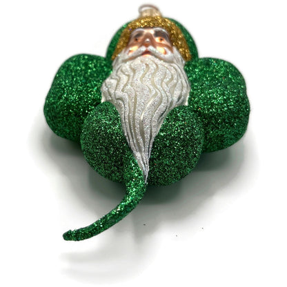 Patricia Breen Eire Santa Green Shamrock St. Patrick's Christmas Tree Ornament