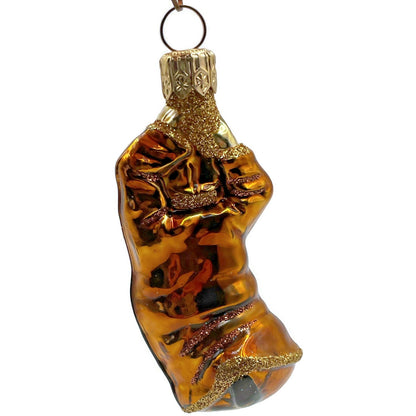 Patricia Breen Into the Blue Santa Claus Peach Balloon Spring Christmas Ornament