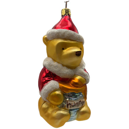 Winnie the Pooh Bear Honey Santa Hat Christmas Ornament Midwest Of Cannon Falls