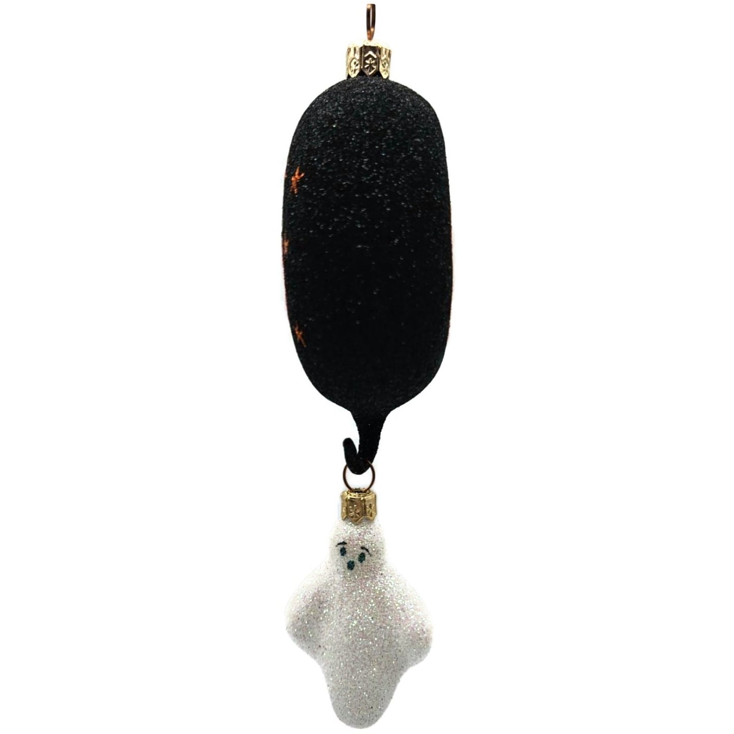Patricia Breen Boo Medallion Black Pumpkin Ghost Halloween Christmas Ornament NM