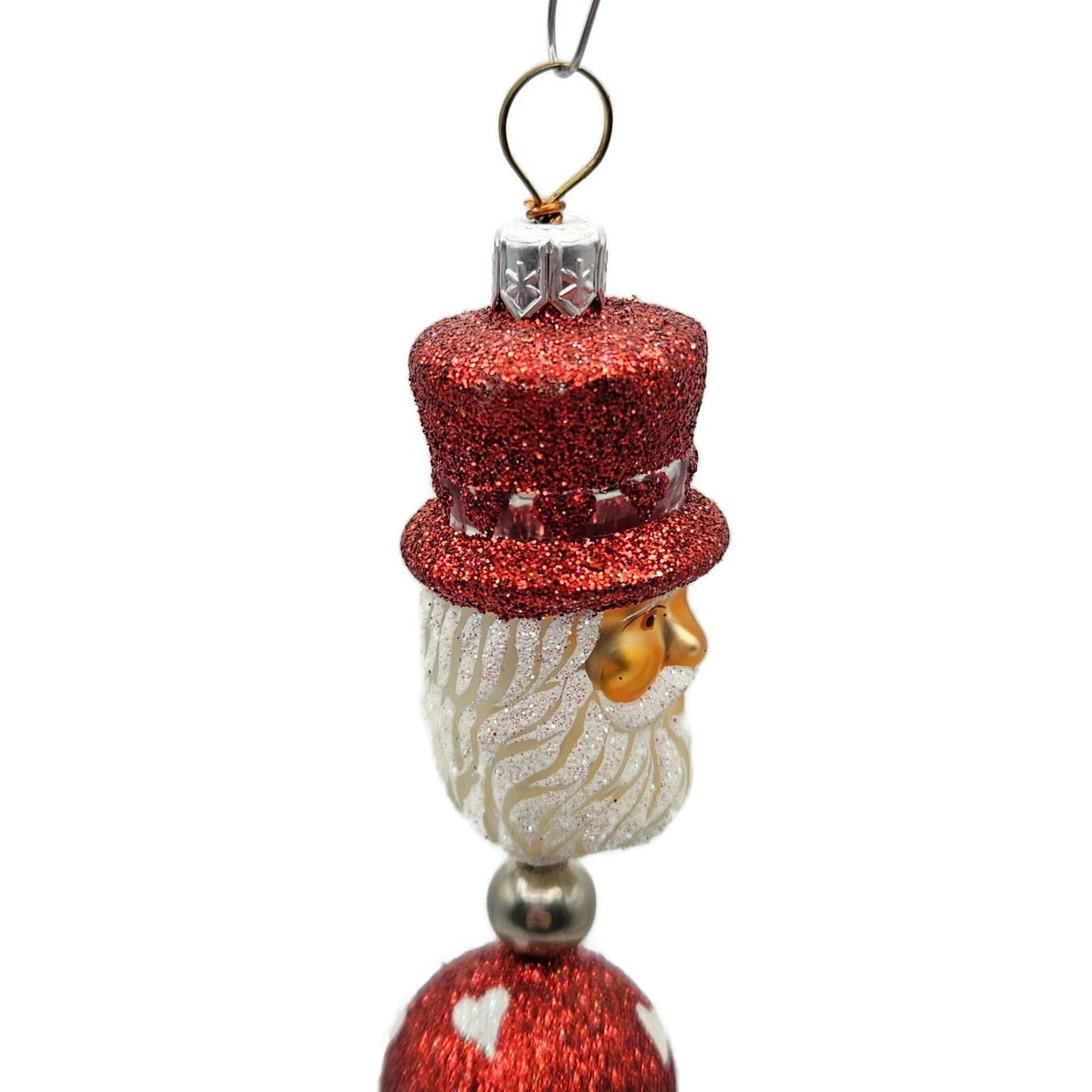 Patricia Breen Kinetic Icicle Valentines Hearts Santa Christmas Tree Ornament
