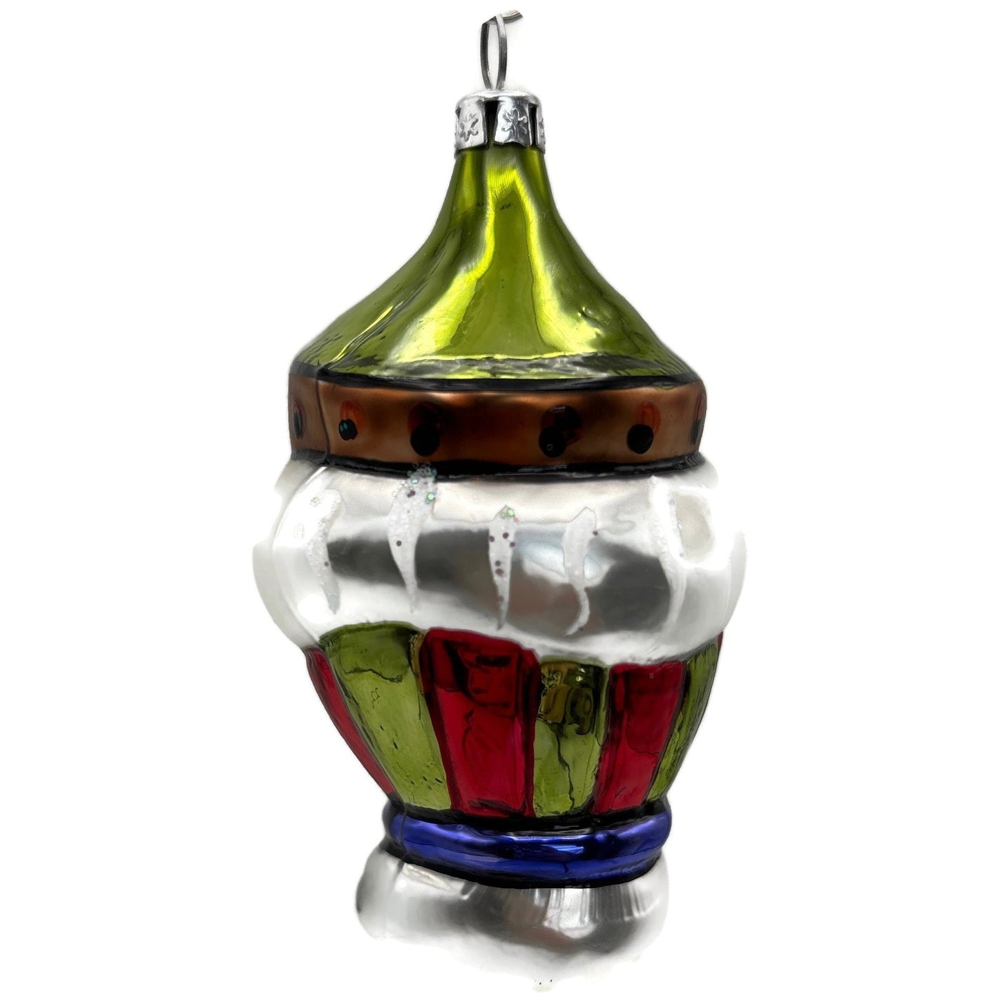 Little King Figural Glass Striped Christmas Tree Ornament Calik’s Artistry