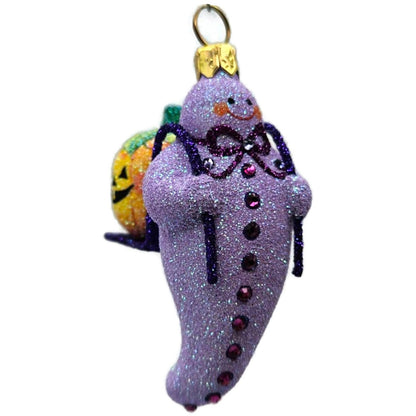 Patricia Breen Halloween Delivery Violet Purple Pumpkin Christmas Tree Ornament